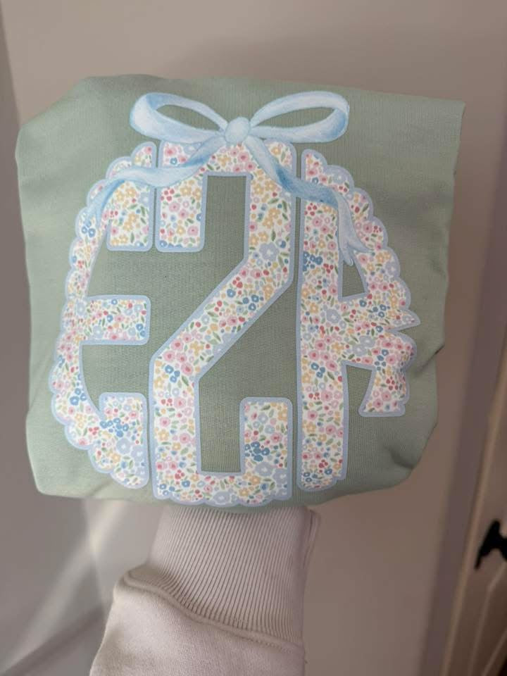 Ditzy floral monogram