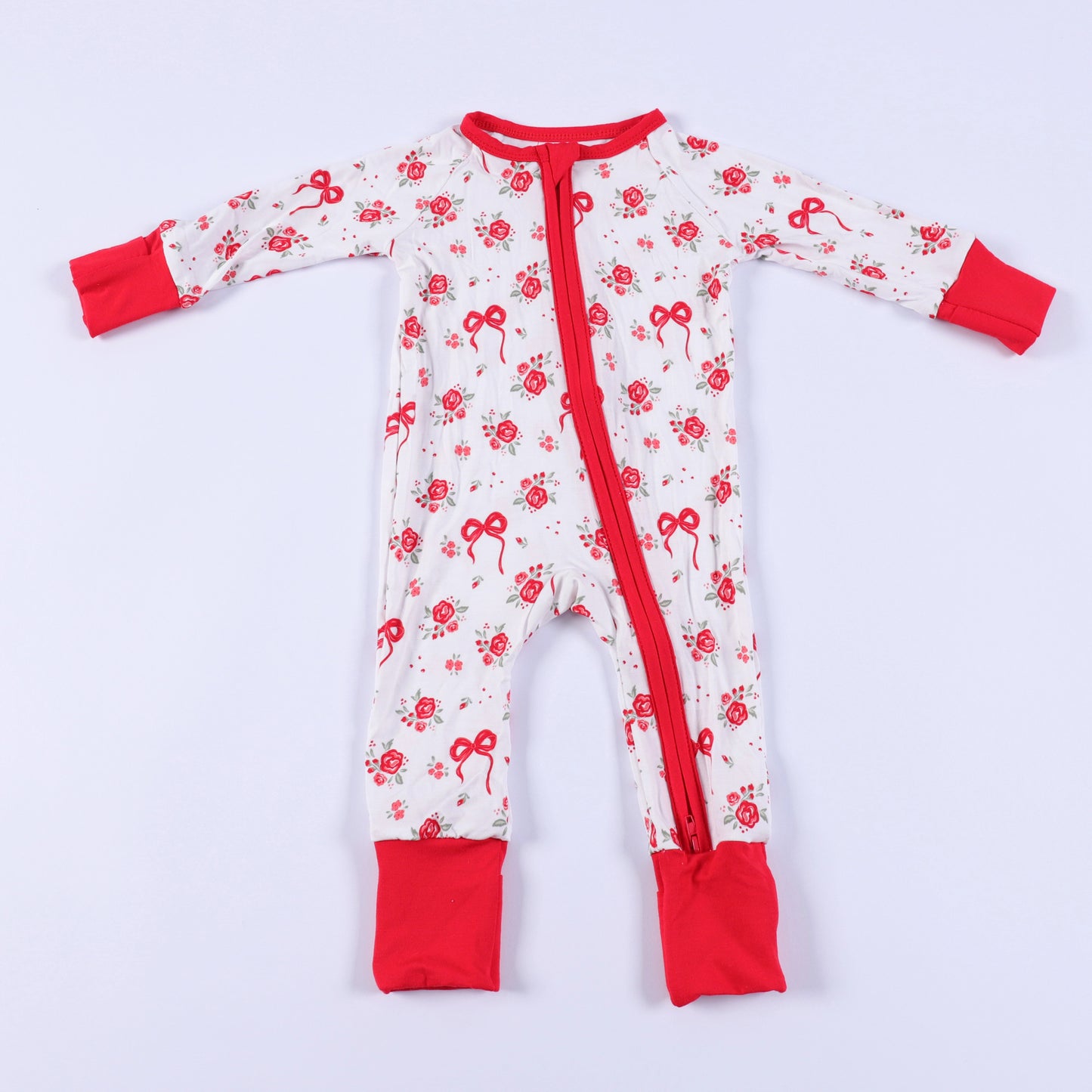 Red Floral Bamboo